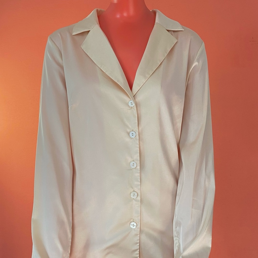 Purchased from Urban Outfitters Lioness Beige Button-Down